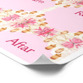 ピンク座席表テンプレートポスター ポスター (角)