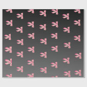 ピンク弓 | 豪華な結婚式 ラッピングペーパー (フラット)