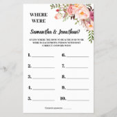 ピンク彼らはバイリンガルのゲームカードをシャワーはどこにいた チラシ (正面)