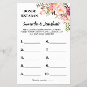 ピンク彼らはバイリンガルのゲームカードをシャワーはどこにいた チラシ (裏面)