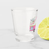 ピンク彼女はキャンパートレーラーを流した ショットグラス (左)