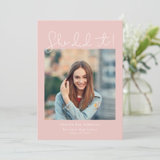 ピンク彼女は卒業写真の発表をした 招待状 (スタンド正面)