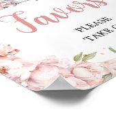 ピンク彼女は市場から外れているブライダルシャワー好意 ポスター (角)