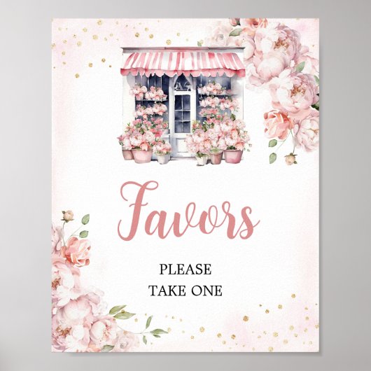 ピンク彼女は市場から外れているブライダルシャワー好意 ポスター (正面)