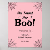 ピンク彼女は彼女のブーハロウィーンブライダルシャワーを見つけた ポスター (正面)