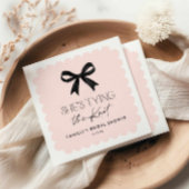 ピンク彼女は知り合いのブライダルシャワー スタンダードカクテルナプキン