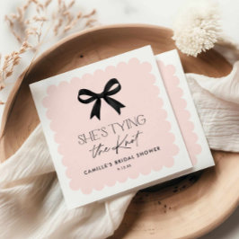 ピンク彼女は知り合いのブライダルシャワー スタンダードカクテルナプキン