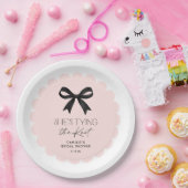 ピンク彼女は結び目のウェディングシャワー ペーパープレート (パーティー)