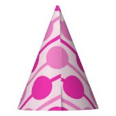 ピンク後を追ドットパーティー帽子 パーティーハット (裏面)