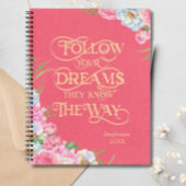 ピンク後を追フローラYour Dreams Journal ノートブック