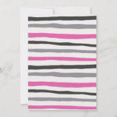 ピンク忍者戦士武術誕生日 招待状 (裏面)