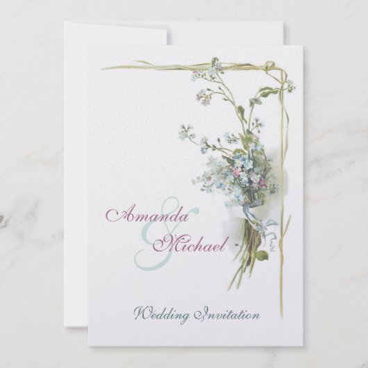 ピンク忘れとブルーノ結婚ツ 招待状 (正面)