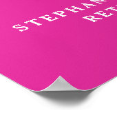 ピンク応援から55年の退職パーティー ポスター (角)