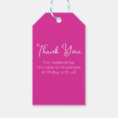 ピンク応援55年55誕生日 ギフトタグ (裏面)