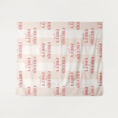 ピンク応援~40歳の誕生日の背景 タペストリー (正面(横))