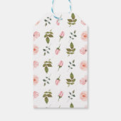 ピンク恋しく思リトルオネダーフル1歳の誕生日の好意 ギフトタグ (裏面)