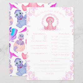 ピンク恐竜の赤ちゃんシャワー予測とアドバイス