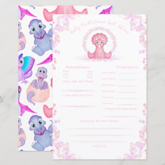 ピンク恐竜の赤ちゃんシャワー予測とアドバイス