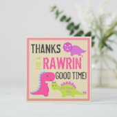 ピンク恐竜サンキューノートガールズ恐竜招待状 シーズンカード (スタンド正面)