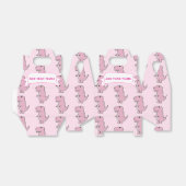 ピンク恐竜スケッチカスタムブルー フェイバーボックス (折り畳みなし)