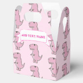 ピンク恐竜スケッチカスタムブルー フェイバーボックス (オープン)