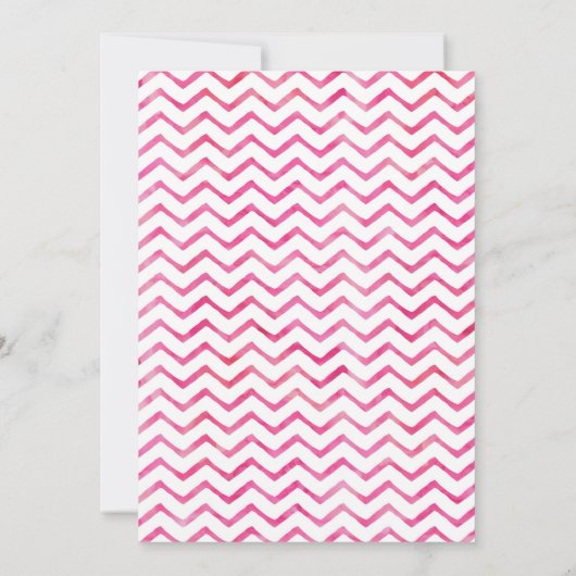 ピンク恐竜誕生日招待状 招待状 (裏面)