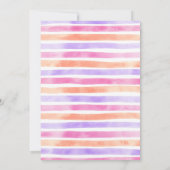 ピンク恐竜3人レックスガールディーノバースデーパーティー 招待状 (裏面)