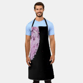 ピンク惑星の漫画の画像を閉じる エプロン (着用した状態)