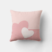 ピンク愛ハート クッション (裏面)