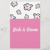 ピンク愛マイメモリブライダルシャワーゲームカード チラシ (裏面)