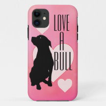 ピンク愛Bullのピットブルの電話箱