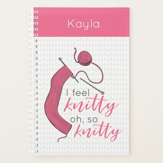 ピンク感じイニットあーそうニット プランナー手帳 (正面)