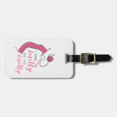 ピンク感じイニットあーそうニット ラゲッジタグ (正面横)