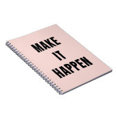 ピンク感動的で実現する ノートブック (右側)