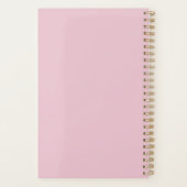 ピンク感動的とオレンジの引用文 プランナー手帳 (裏面)