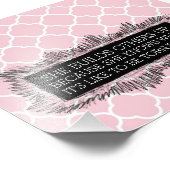 ピンク感動的クローバーフォトプリント フォトプリント            (角)