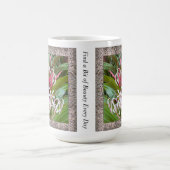 ピンク感動的スパイダーユリ付きコーヒーマグ コーヒーマグカップ (中央)