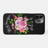 ピンク感動的フローラは私の魂に良い Case-Mate iPhoneケース (裏面(横))