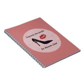 ピンク感動的レット女子リード ノートブック (右側)