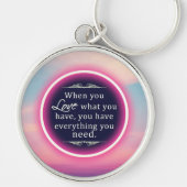 ピンク感動的雲 キーホルダー (正面)