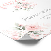 ピンク感謝していのフローラは来ポスター ポスター (角)