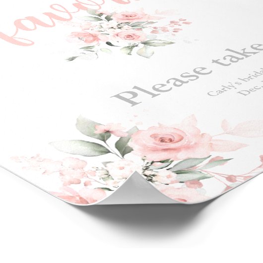 ピンク感謝していのフローラは来ポスター ポスター (角)