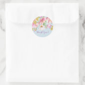 ピンク感謝していのフローラ ラウンドシール (バッグ)