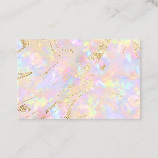 ピンク感謝していオパールのテクスチャ名刺をスクリプト化する 名刺 (裏面)