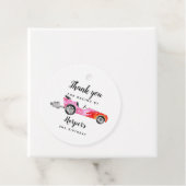 ピンク感謝していカーで誕生日メッセージカード フェイバータグ (インサイチュ)