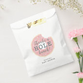 ピンク感謝していドナットA Hole Bunch Baby Shower フェイバーバッグ (封をした状態)