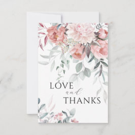 ピンク感謝していパイ結婚ズ サンキューカード