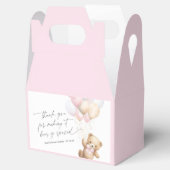 ピンク我々は、かわいい赤ちゃん女の子シャワーを待つことができる フェイバーボックス (オープン)