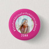 ピンク投票ホームカミングクイーンピンクHOCO写真 缶バッジ (正面)