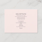 ピンク披露宴キャッシュ結婚バーのエンクロージャカード エンクロージャーカード (正面)